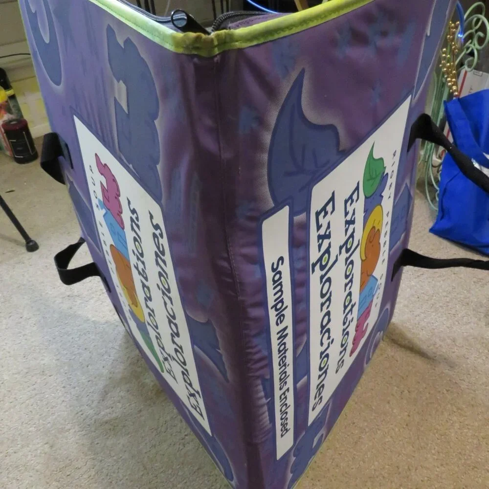 Purple Portfolio Art Storage BAG for Posters with pockets 5 LBS EMPTY
